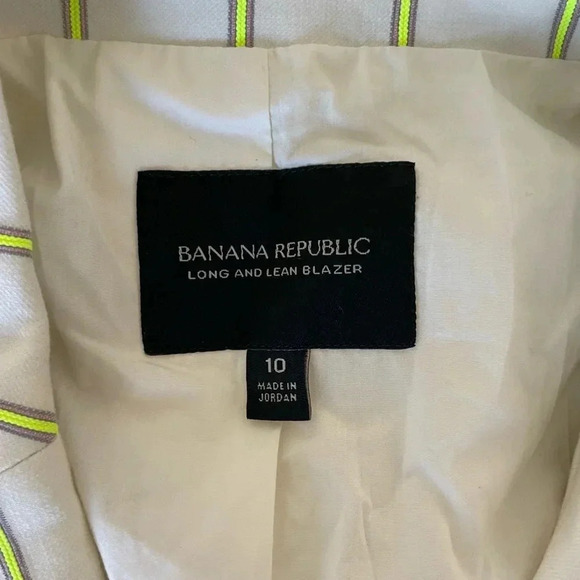 Banana Republic stripe blazer - Picture 3 of 9